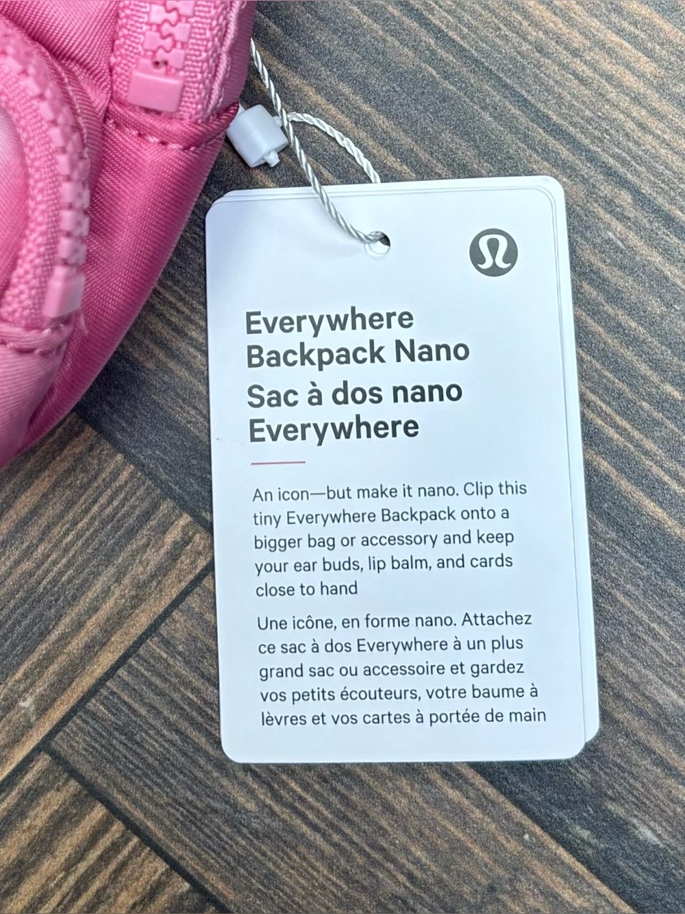 NWT Lululemon Everywhere Backpack Nano In Smoothie Print Strawberry - Picture 4 of 5